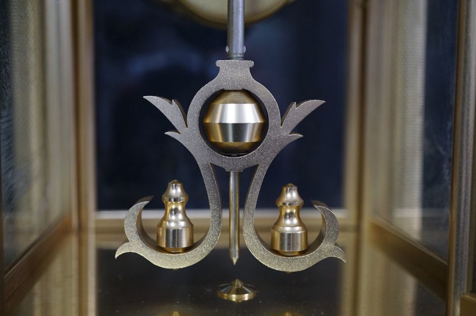 c90 アンティーク Nマーク 日本美術時計 振り子 ゼンマイ式 宮殿 四面