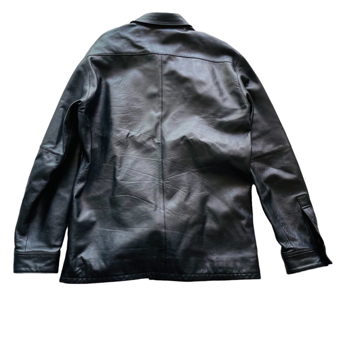 COMME CA MEN 羊革 レザー ジャケット Mサイズ