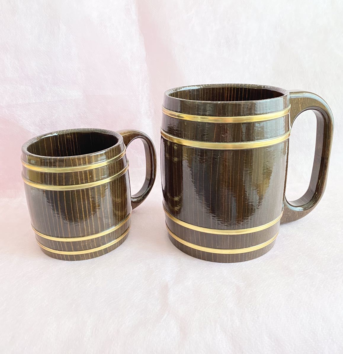 木樽ジョッキ 2個セット 定価16 0円税別 滅菌済み 木製マグカップ 日本製 380ml 1l Urakita工房製 樽ジョッキ q その他 売買されたオークション情報 Yahooの商品情報をアーカイブ公開 オークファン Aucfan Com