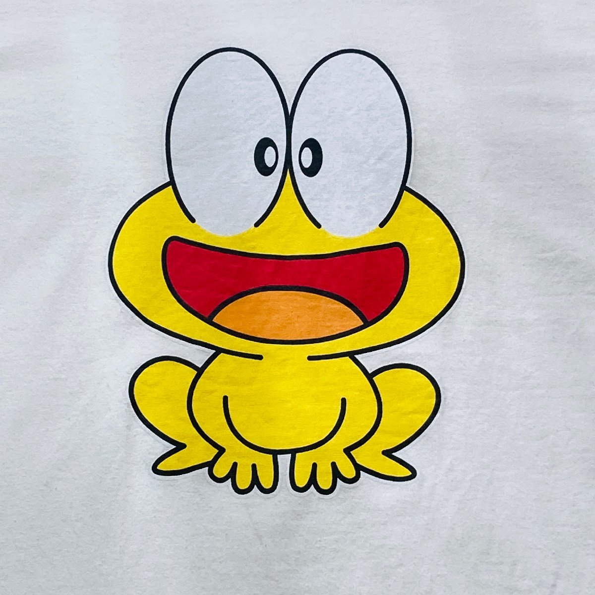 1000円スタート ど根性ガエル キャラクター プリント Tシャツ ホワイト 白 L Jrnm イラスト キャラクター 売買されたオークション情報 Yahooの商品情報をアーカイブ公開 オークファン Aucfan Com
