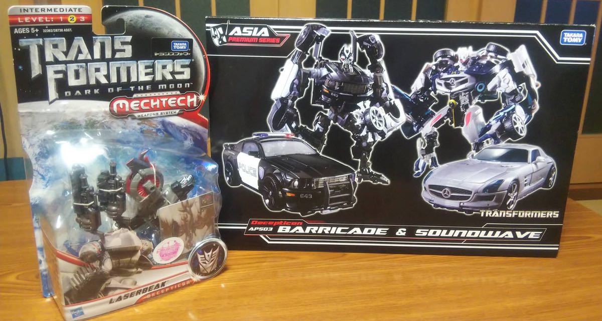 オマケ付】ASIA PREMIUM SERIES APS03 バリケード＆サウンドウェーブ 