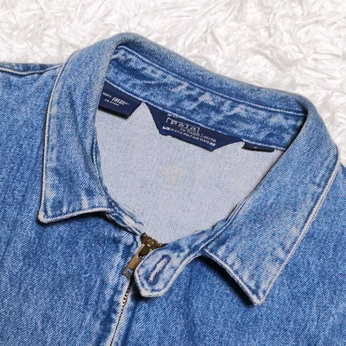 希少XL 美品 Polo Ralph Lauren ポロラルフローレン デニムジャケット 