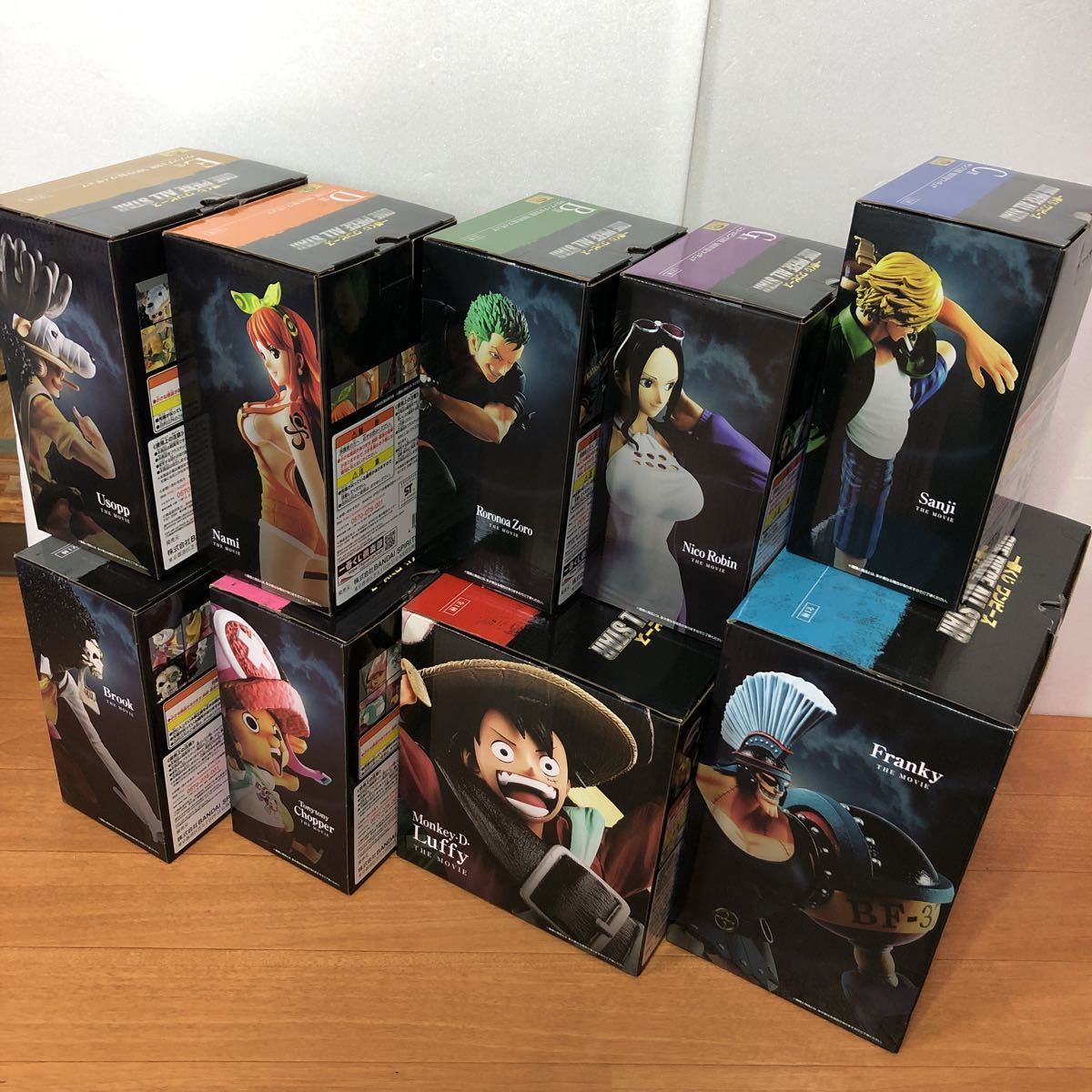 開封品】 ワンピース 一番くじ 劇場版 スタンピード 麦わらの一味 9体 