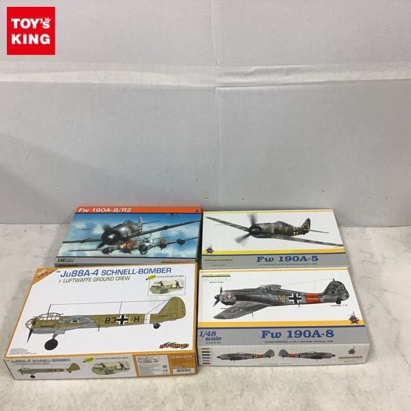  1円 サイバーホビー 1/48 Ju88A-4 シュネルボマー w/グランドクルーセット エデュアルド 1/48 Fw 190A-8/E2他(プラモデル)｜売買されたオークション情報、yahooの商品情報をアーカイブ公開 - オークフ その他