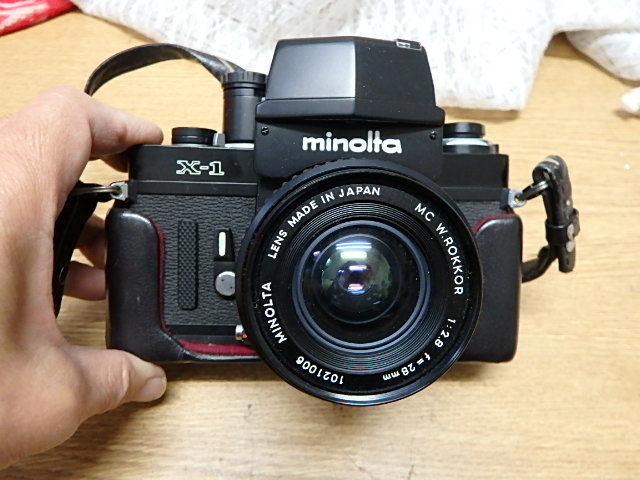 MINOLTA ミノルタ X-1 X-1 ミノルタ MINOLTA G 1:1.4 写真と模型を