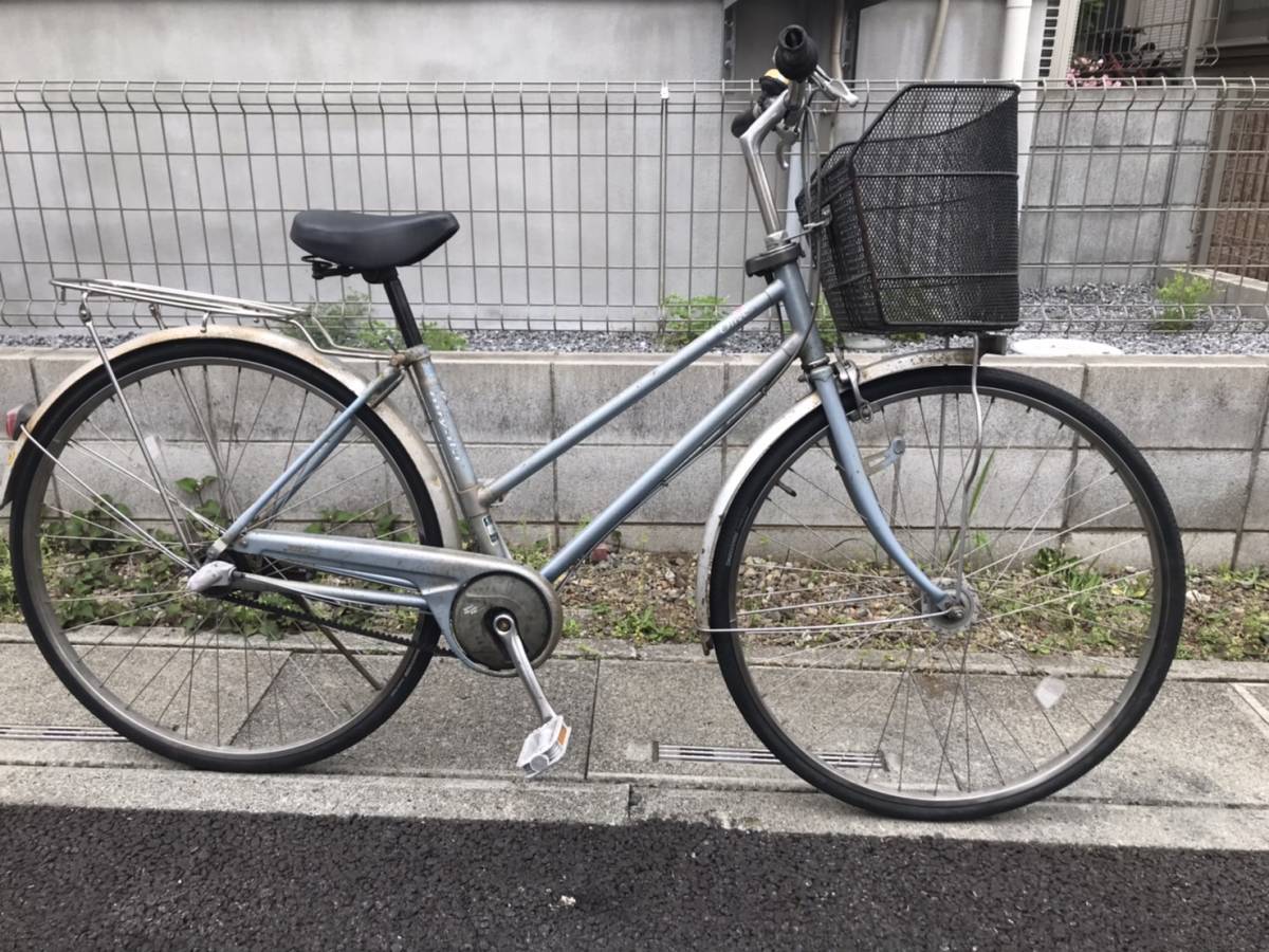 中古】ミヤタ オリーヴ 自転車 シティ軽快車 ベルトドライブ ブルー 3 