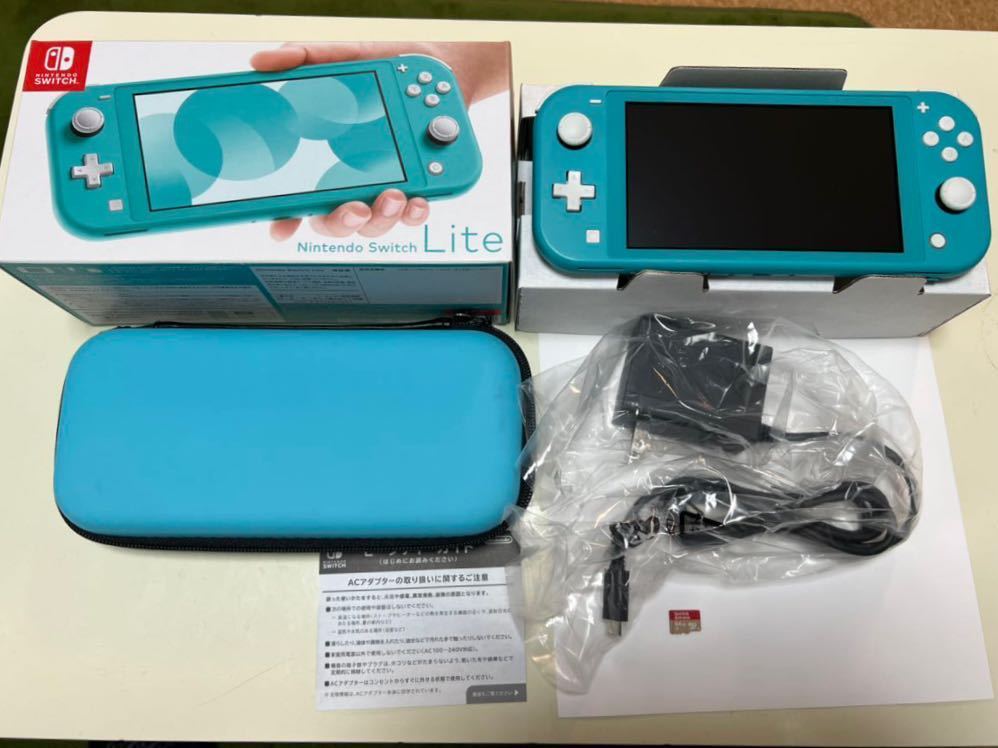 SwitchLite 本体のみ ターコイズ 64GBメモリあり 任天堂 switch lite