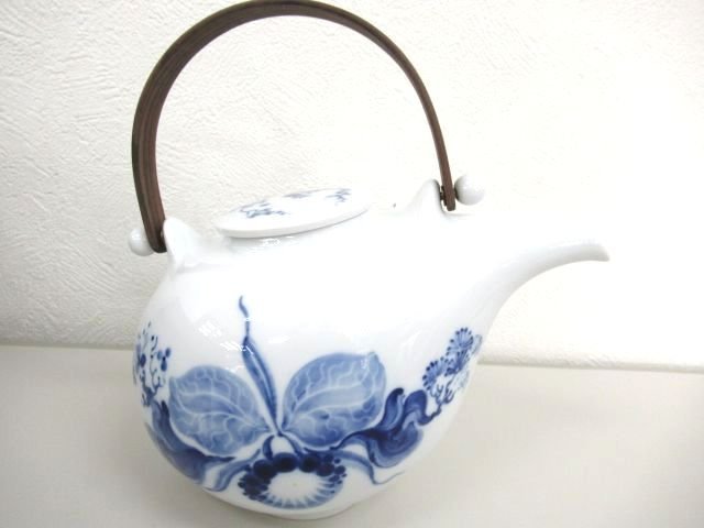 マイセンブルーオーキッド茶器急須セット