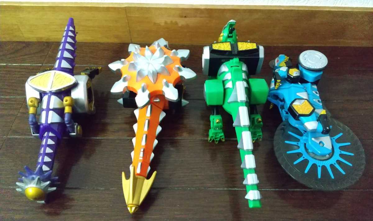 アバレンジャー 爆竜アクションシリーズ4体 バキケロナグルス