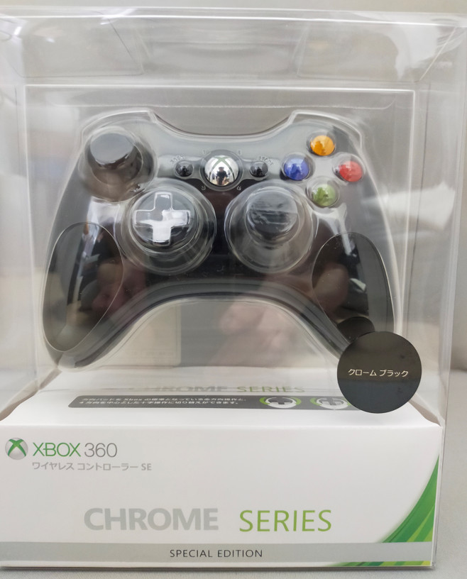 【送料無料】xbox360 コントローラーSEシリーズ　クロームブラック 新品未開封