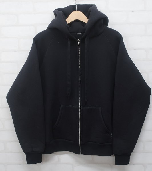 6T3057/COMOLI Q03-05014 19AW C/W 裏毛ジップパーカー コモリ(男性用 