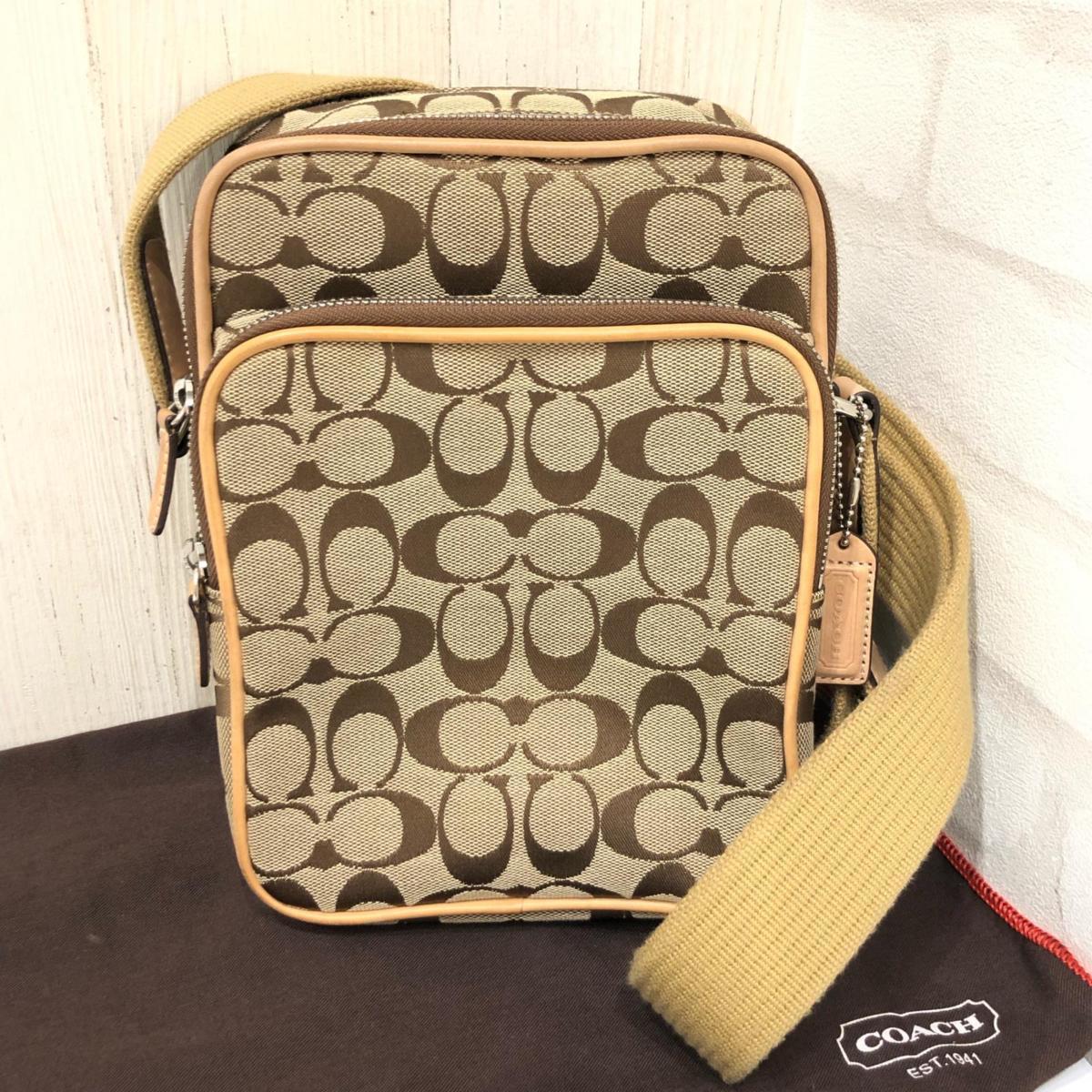 COACH コーチ ショルダーバッグ シグネチャー ユニセックス 4270 美品 