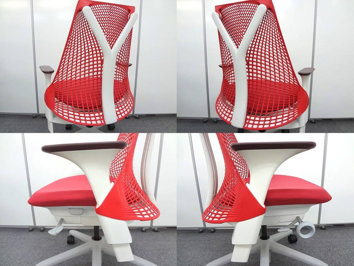 ②Herman Miller / ハーマンミラー セイルチェア レッド デスクチェア 