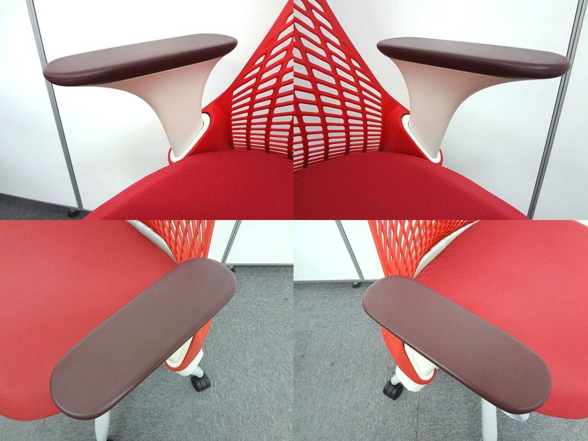 ②Herman Miller / ハーマンミラー セイルチェア レッド デスクチェア 
