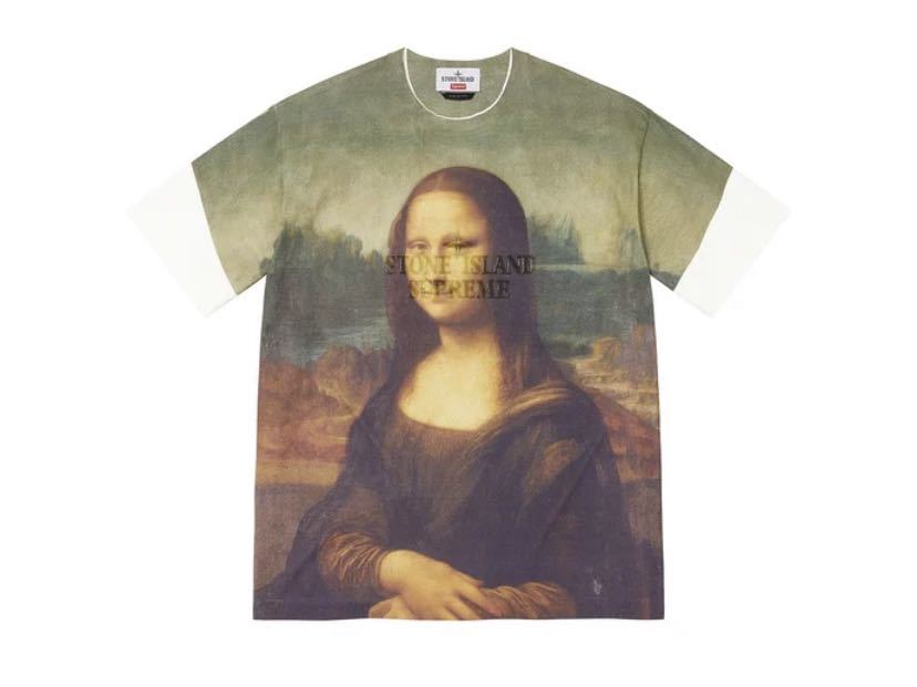 XXL Supreme/Stone Island S/S Top Mona Lisa モナリザ Tシャツ 22SS 