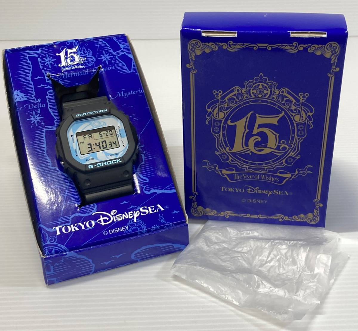 未使用品 CASIO G-SHOCK Tokyo Disney Sea ディズニー 15周年 1500本 