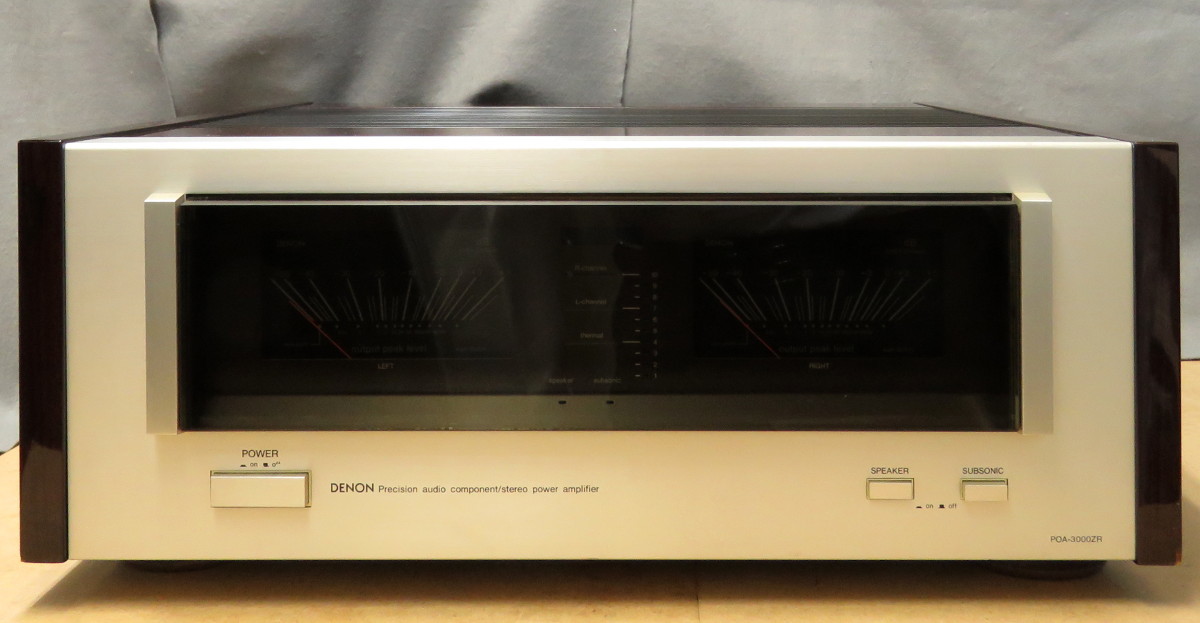 パワーアンプ DENON POA-3000ZR 250W(8) DENON デノン POA-3000ZR 故障