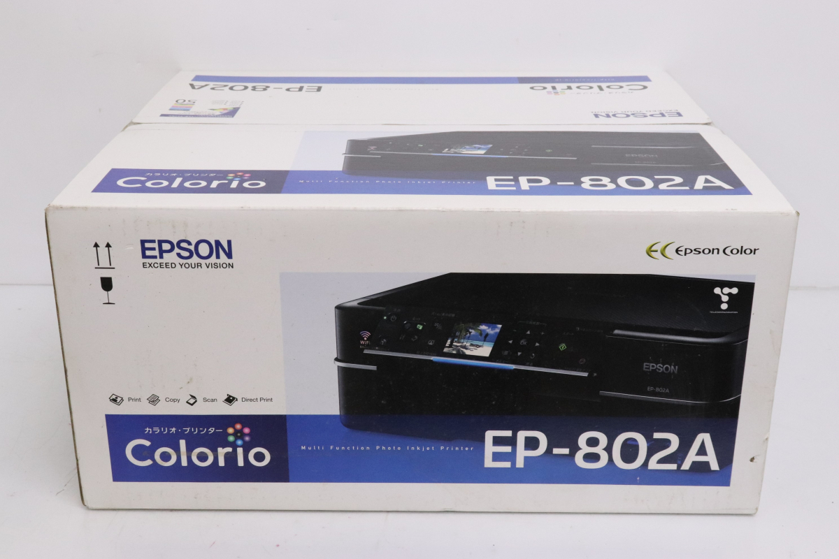 ト葛】 新品 未開封 エプソン EPSON インクジェット複合機 EP-802A 