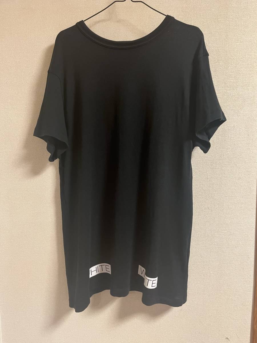 T-Shirt | Tシャツ - オフホワイト Off-White トップス WHITE S&frasl;S XS FARFETCH Off-White（オフホワイト）メンズ Stripe off Firetape リボンストラップストライプ斜めオフショルダー長袖Tシャツ