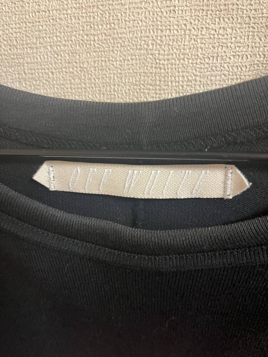 T-Shirt | Tシャツ - オフホワイト Off-White トップス WHITE S&frasl;S XS FARFETCH Off-White（オフホワイト）メンズ Stripe off Firetape リボンストラップストライプ斜めオフショルダー長袖Tシャツ