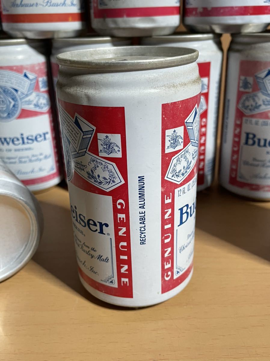 O521.2 昭和レトロ Budweiser/バドワイザー ビール 空き缶 プルタブ 21