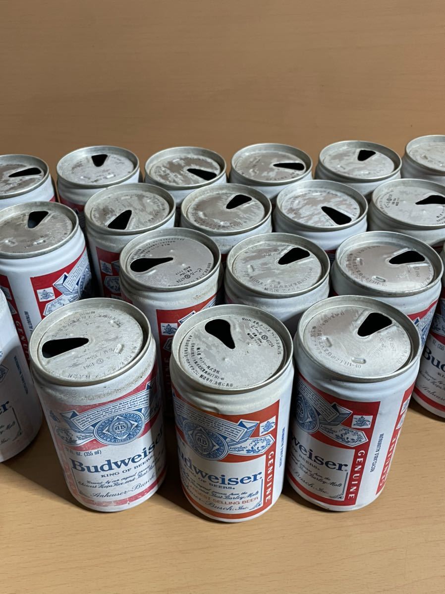 O521.2 昭和レトロ Budweiser/バドワイザー ビール 空き缶 プルタブ 21
