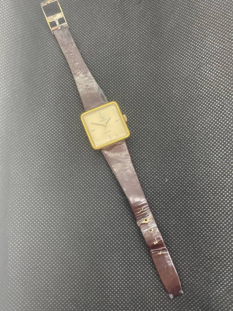OMEGA DE VILLE スクエア レディース腕時計 ジャンク OMEGA スクエア