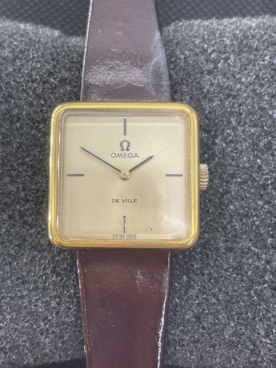 OMEGA DE VILLE スクエア レディース腕時計 ジャンク OMEGA スクエア