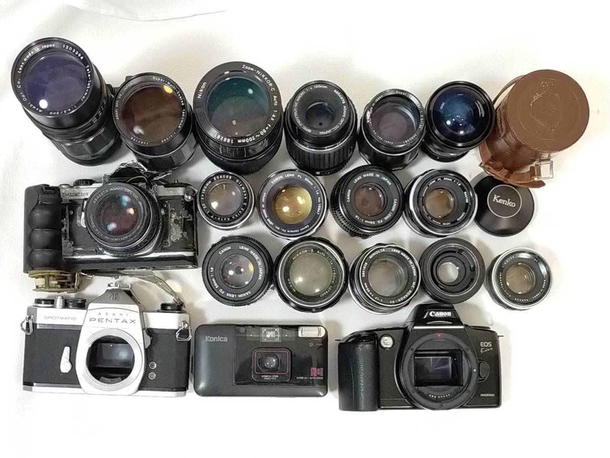 ☆ジャンク品☆Canon Nikon Minolta PENTAXなど カメラ レンズ まとめ