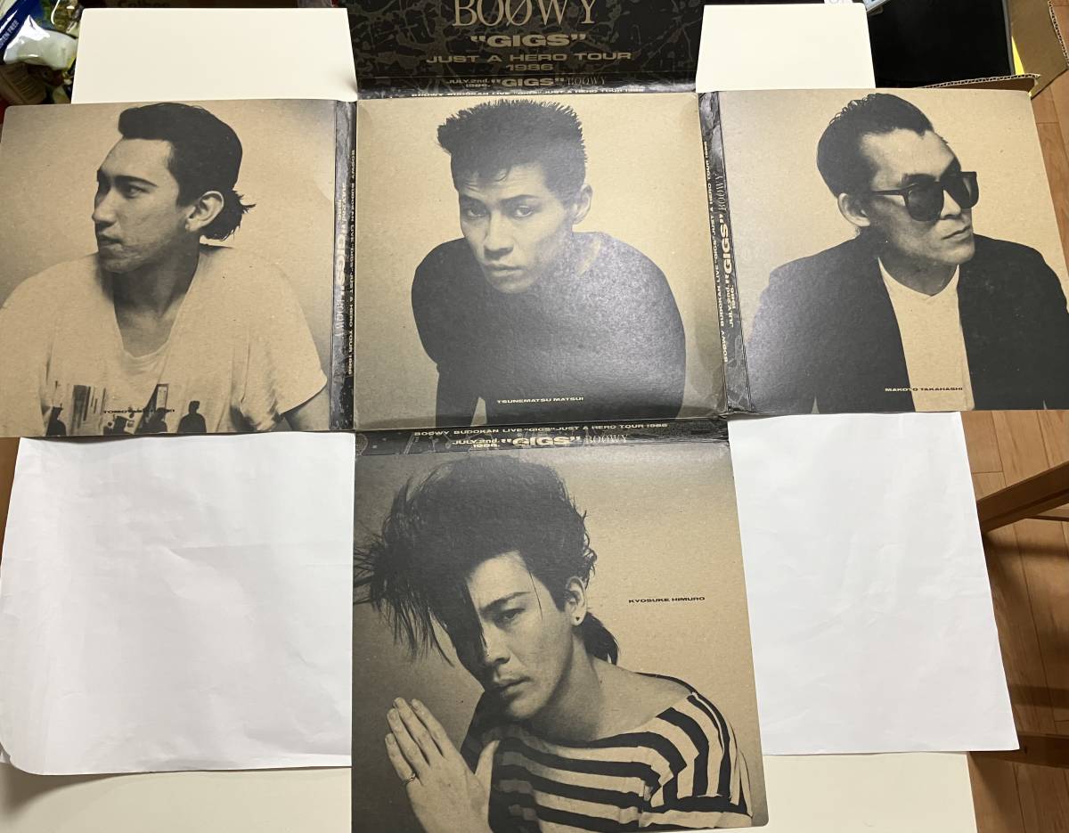 BOOWY “GIGS” JUST A HERO TOUR 1986 初回限定盤 LP箱 CD欠品 箱のみ 