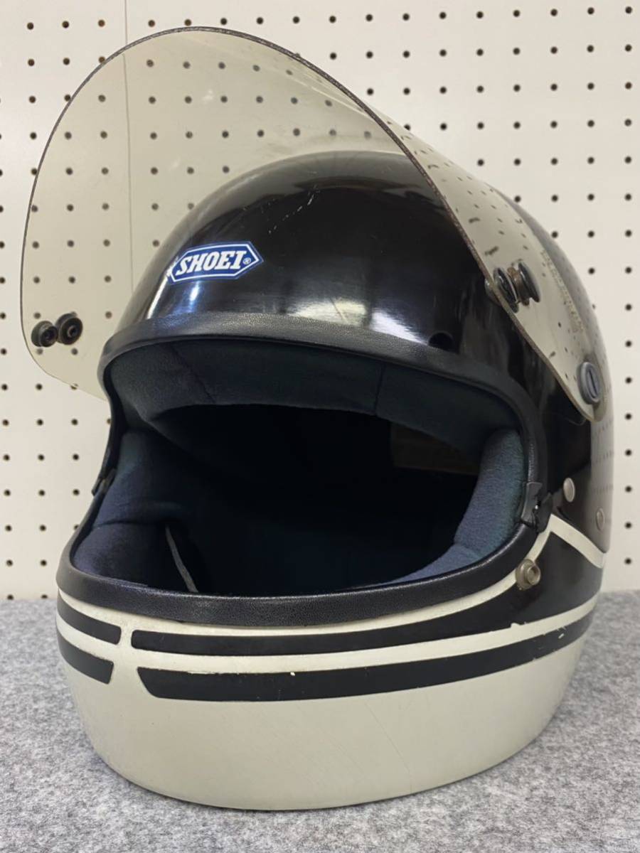1970s SHOEI S-25 フルフェイス ヘルメット XL 黒 ショウエイ