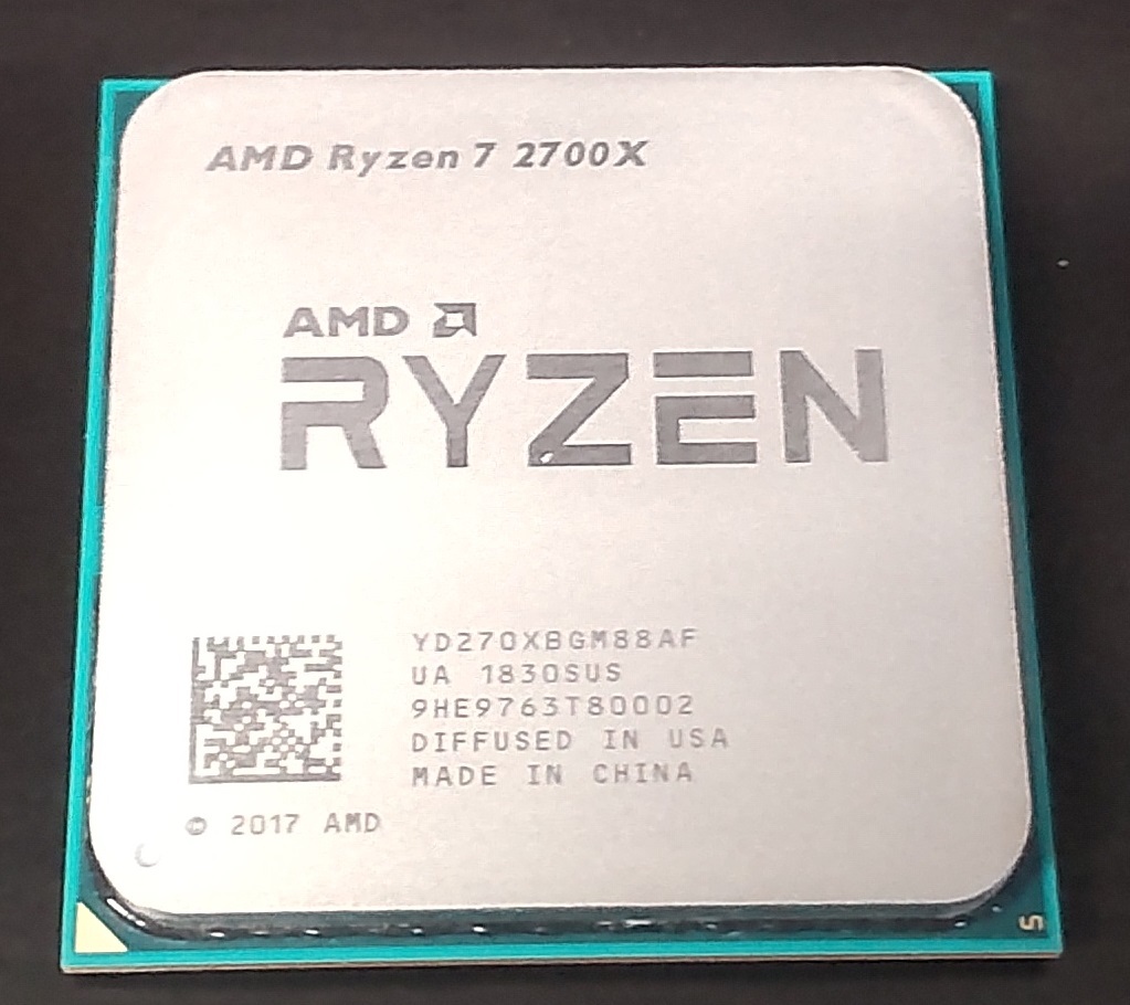 PCパーツ 【動作確認済】AMD Ryzen 7 2700X 箱・純正ファン付