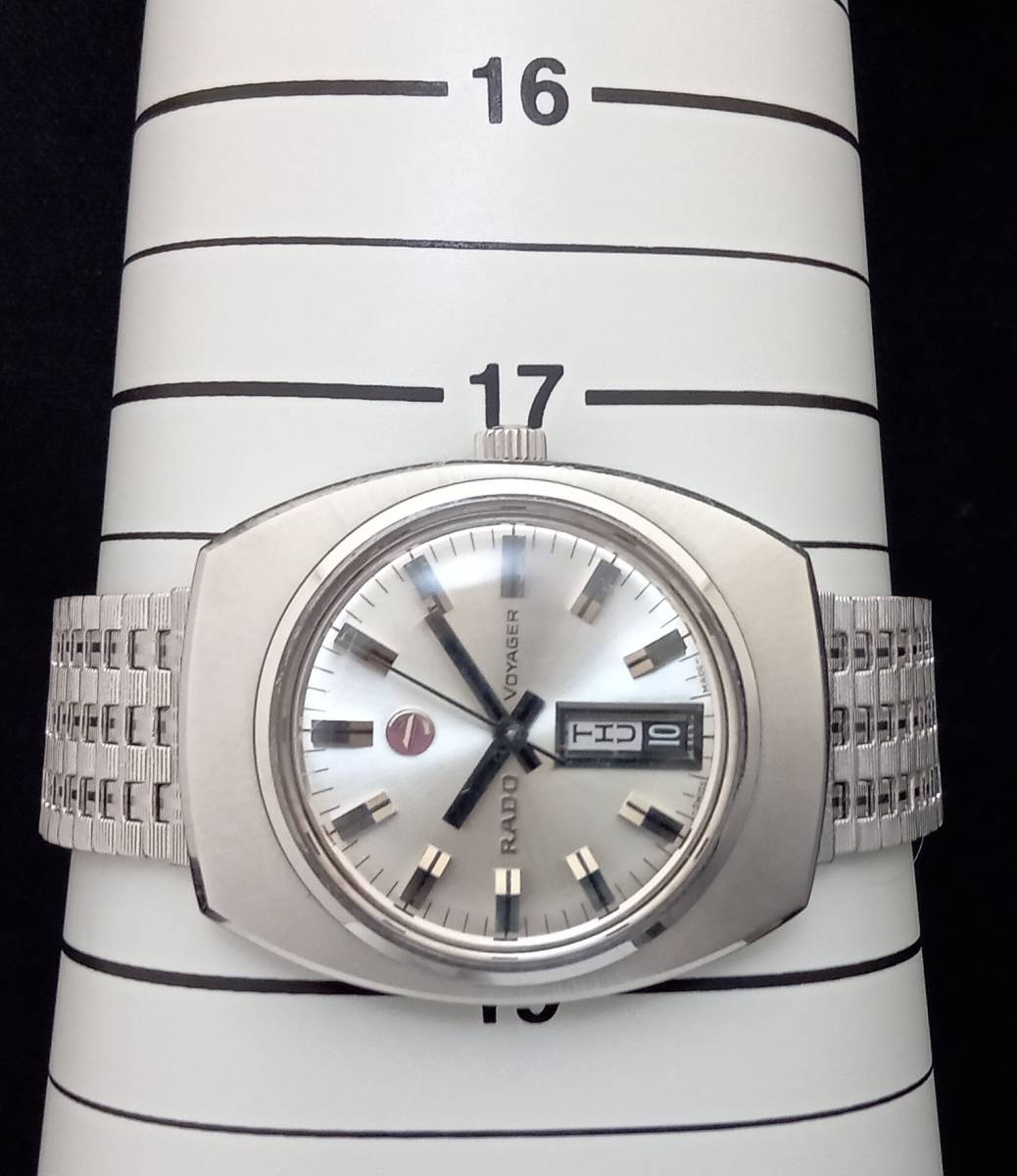 ジャンク RADO ラドー VOYAGER ボイジャー 11814 自動巻 SS デイデイト
