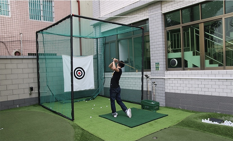 即納】ゴルフ 大型二重練習ネット スポーツ 野球練習ネット3m×3m×3m