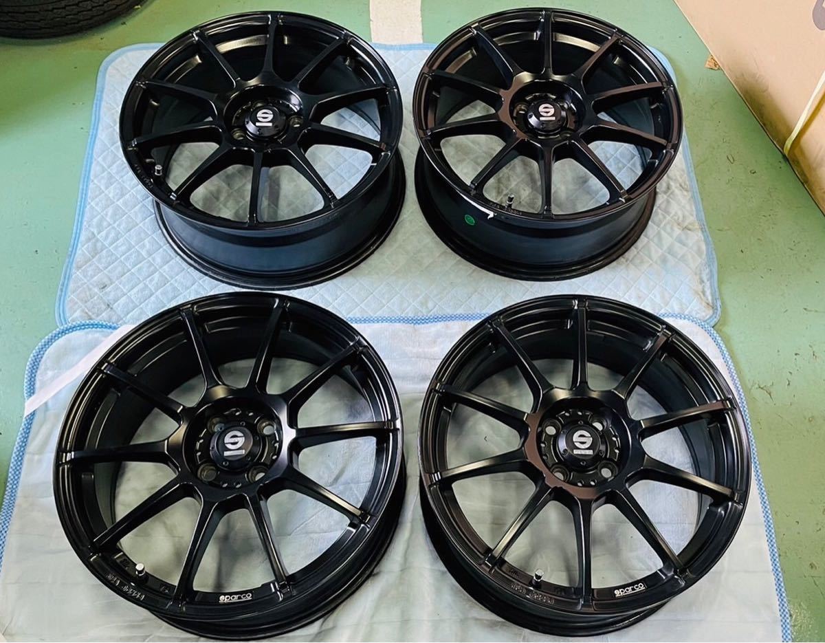 中古美品 ホイール SPORCO 17インチ 4本セット R56 ミニクーパー 7J + 