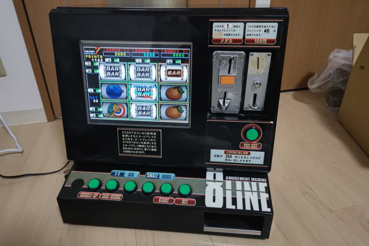  卓上ゲーム機 スロットマシン エイトライン(筐体、コントロールパネル)｜売買されたオークション情報、yahooの商品情報をアーカイブ公開 - オークファン 筐体、コントロールパネル