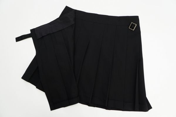 GK8298▽ジュンヤ ワタナベ コムデギャルソン*AD2012*ミニ丈プリーツ  