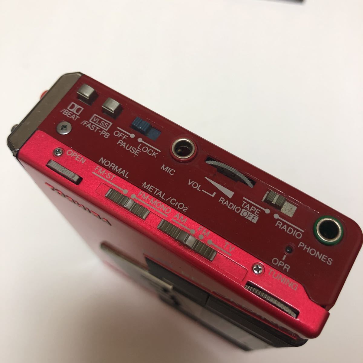 東芝 ジャンク品 KT-RS30 Walky 激 ウオーキー カセットステレオ