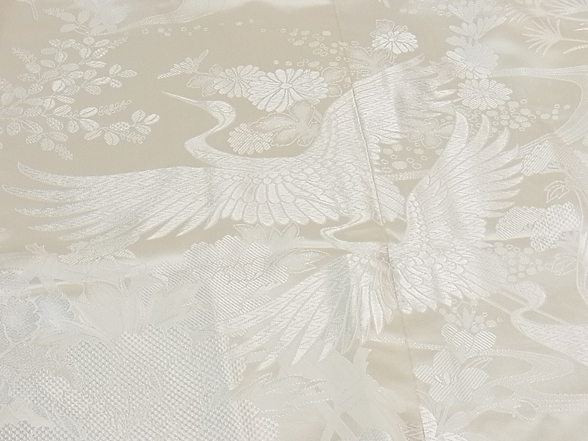 平和屋着物□白無垢 白打掛 和装 婚礼 結婚式 花嫁 神社挙式 唐織 飛鶴 