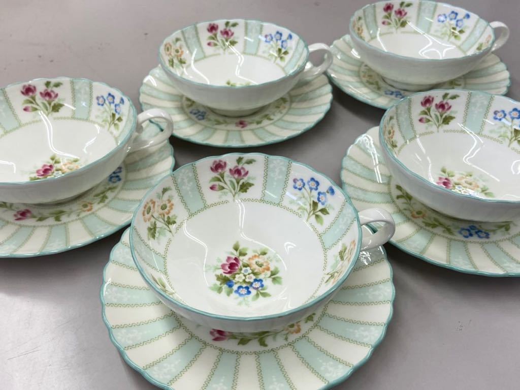 527m1) Noritake ノリタケ FLOROLA フロローラ カップ&amp;ソーサ ティー