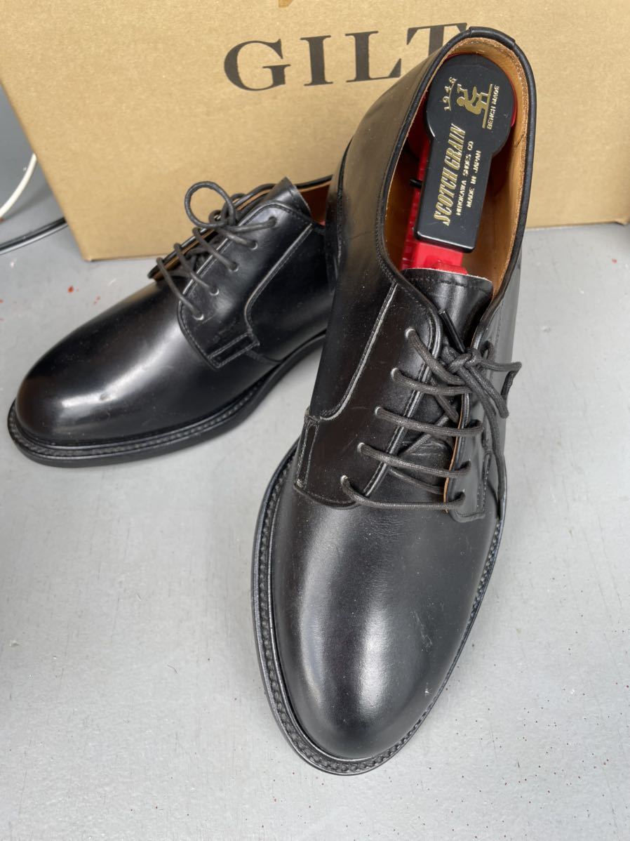 SCOTCH GRAIN 25.5EE プレーントゥ ブラウン 茶色 ビジネスシューズ