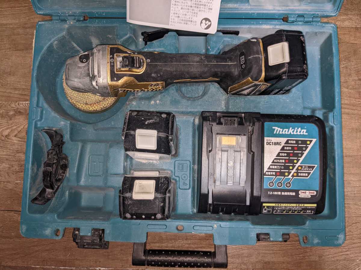 マキタ / makita 充電式ディスクグラインダ GA404DSP1 100周年限定 