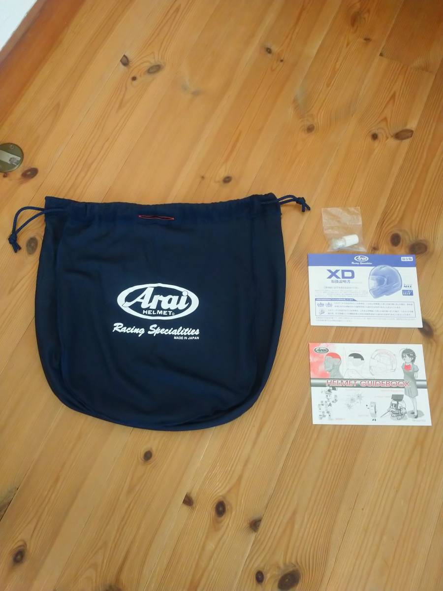 未使用】Arai XD NAVY 東単オリジナル 白 サイズ59-60cm(Lサイズ  