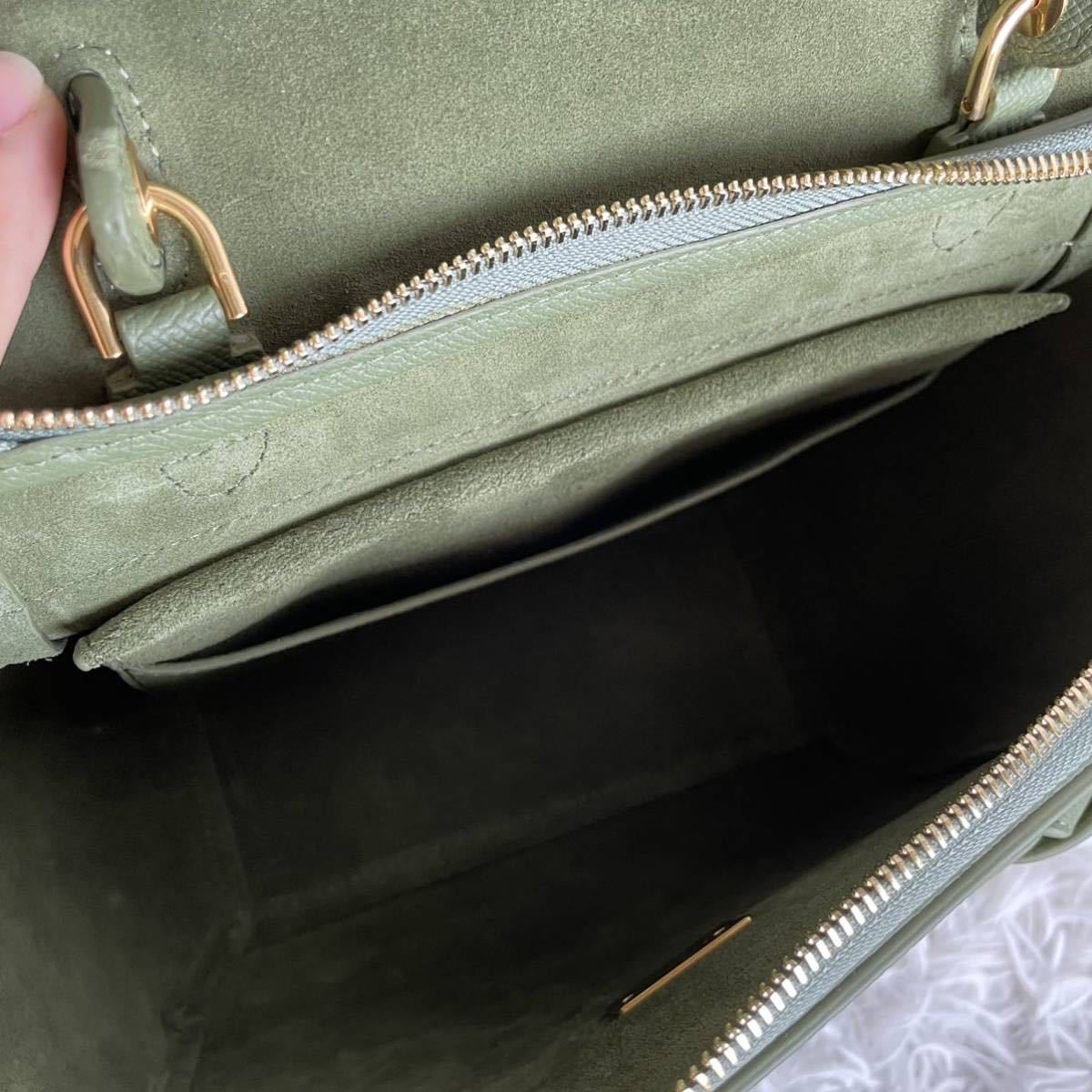 1円〜 希少色【未使用級美品】CELINE セリーヌ ベルトバッグ 2way 