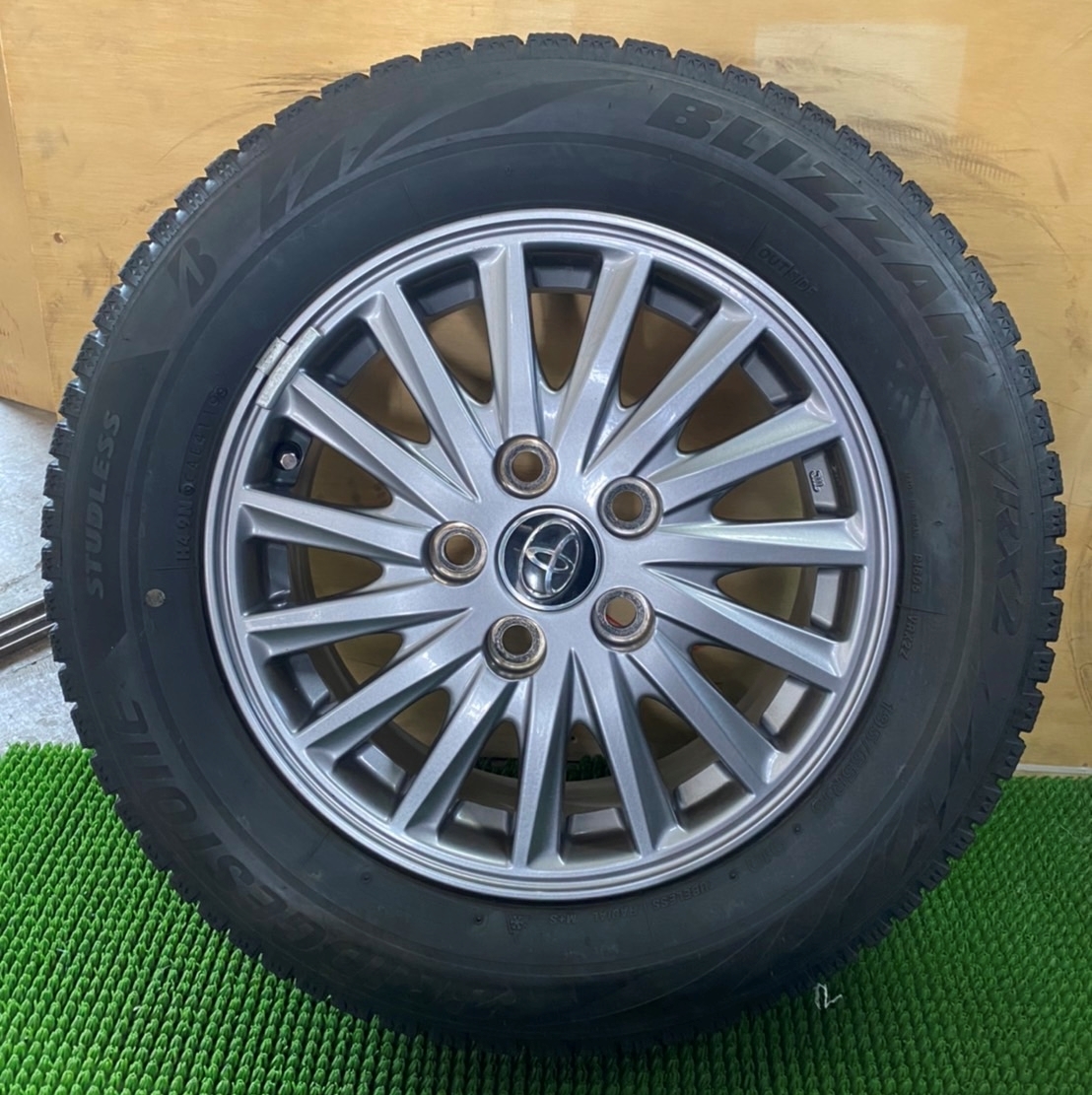 195/65R15 BRIDGESTONE【2019年】(TOYOTA純正) 15X6J ET50 5H/114.3 4