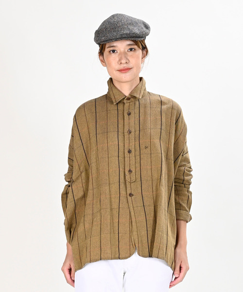 【超激得，SALE】 45rpm 45r インドうすネルのビッグシャツ オーバーサイズ ワイド シャツ 0(シャツ、ブラウス)｜売買されたオークション情報、yahooの商品情報をアーカイブ公開 - オークファン 女性用