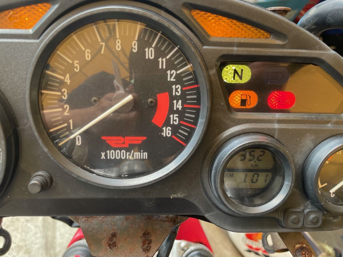 RF400RV メーター スピード タコ インジケーターランプ △c88 トリップ