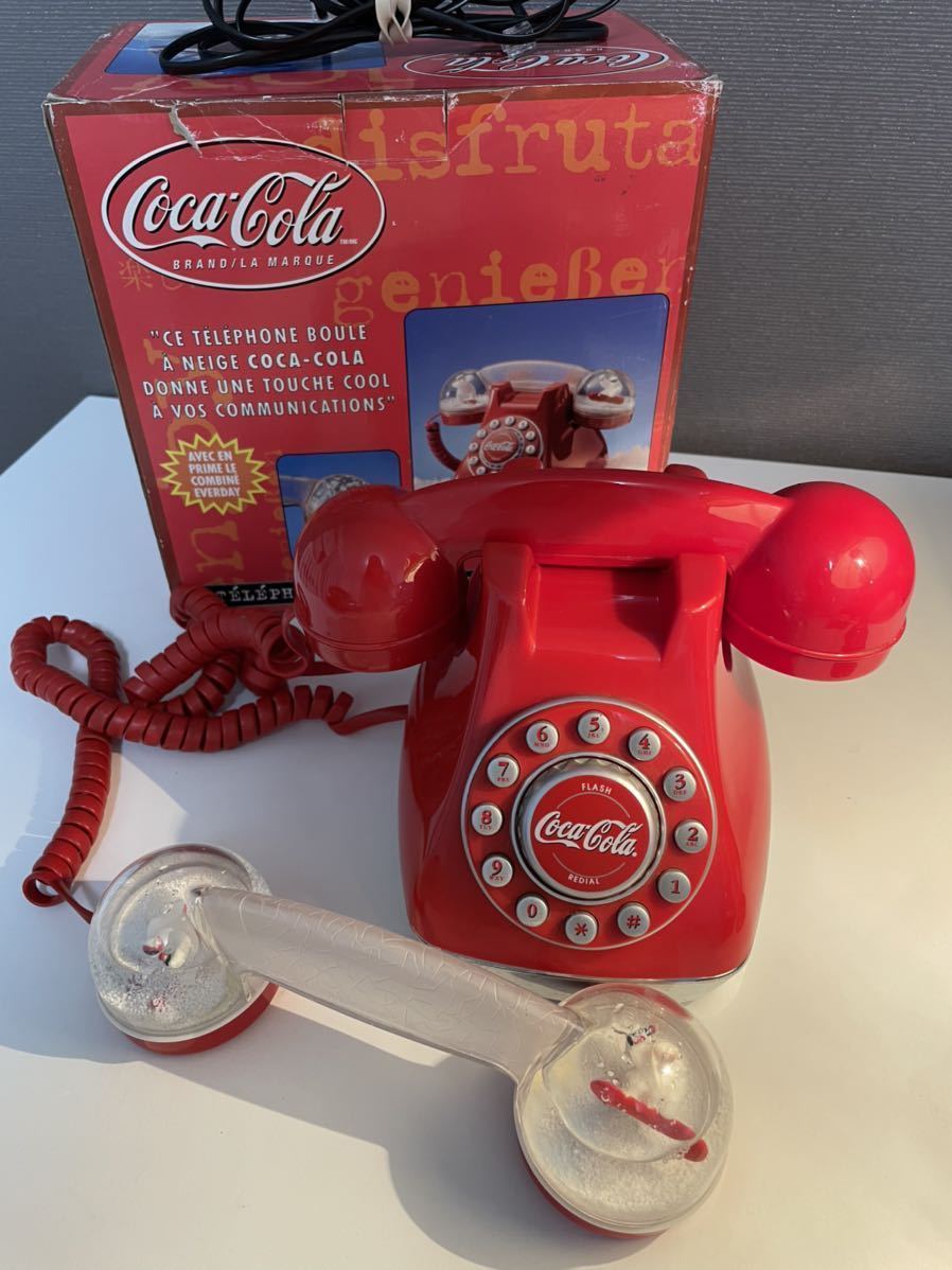 Coca-Cola 電話機スノードーム付き Coca-Cola 電話機スノードーム付き Coca-Cola 電話機スノードーム付き