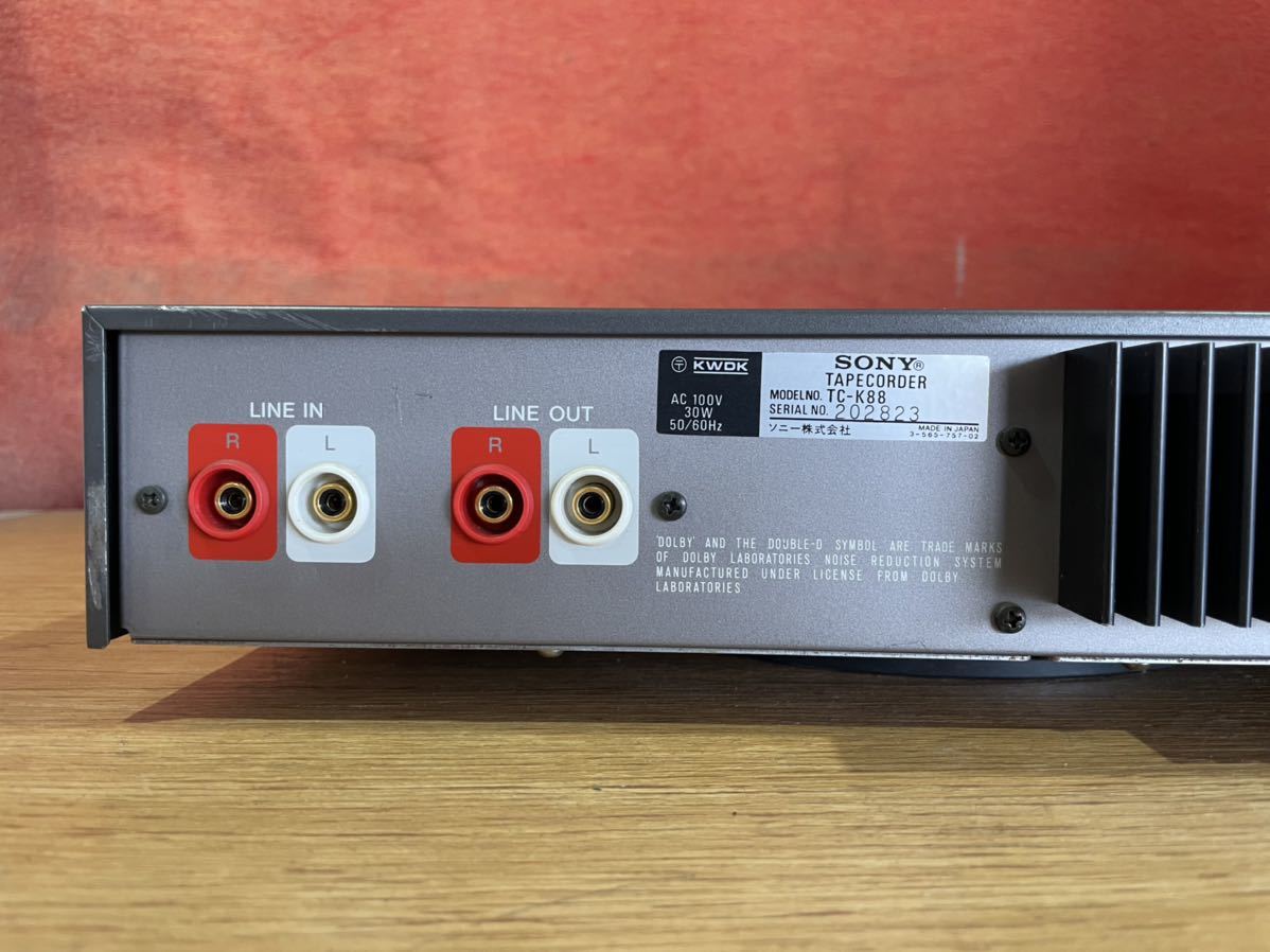 希少 Sony TC-K88 カセットデッキジャンクソニー