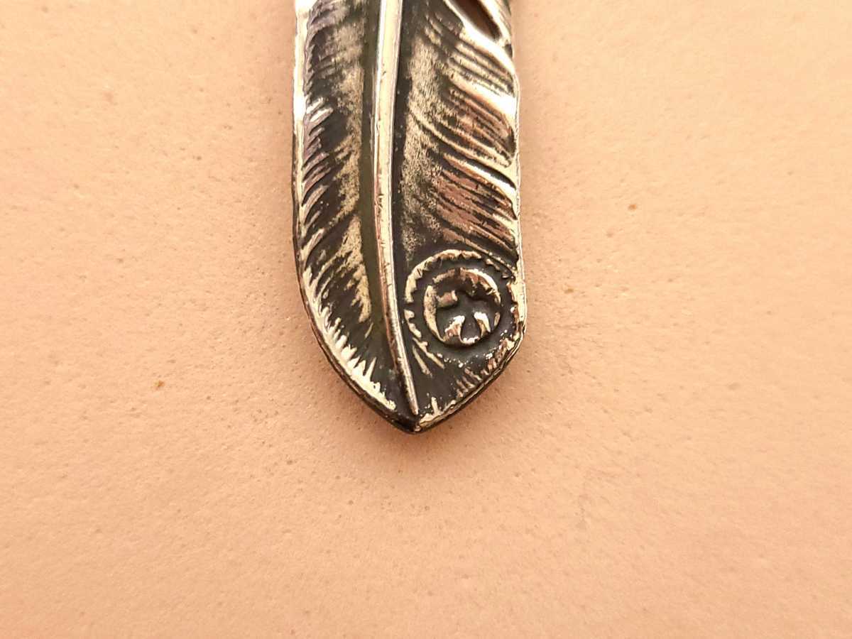 ゴローズ goro's 上銀ハート特大フェザー　18kローズ_7